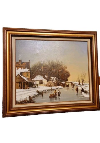 Vintage oil painting - oil,
